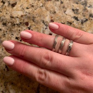 Brighton 3 Stacking Rings sz6 EUC